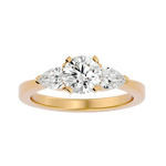 Erin Three Stone Solitaire Ring